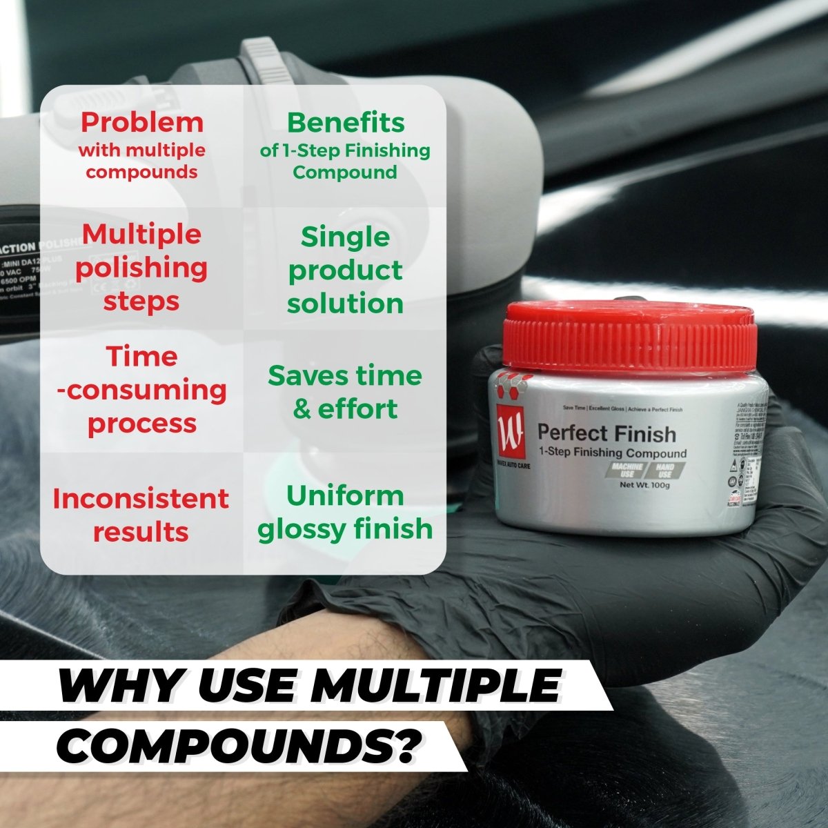 PERFECT FINISH 1 - STEP POLISHING COMPOUND 100g - Wavex - PF100