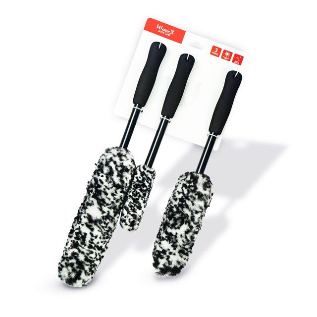 Wavex Wheel Woolies Brush Set, 3 Pieces
