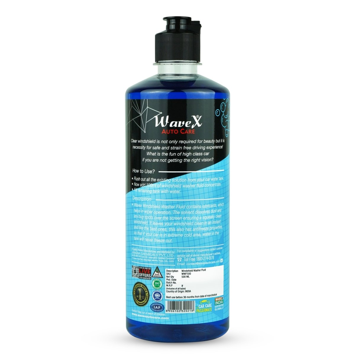 WINDSHIELD WASHER FLUID CONCENTRATE - Wavex - WWF500
