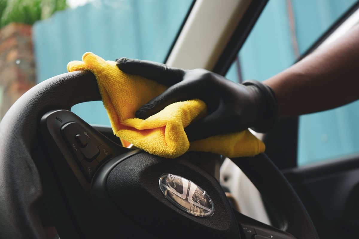 YELLOW MICROFIBER CLEANING CLOTH 350 GSM 40X40 CM - Wavex - MF350-YELLOW
