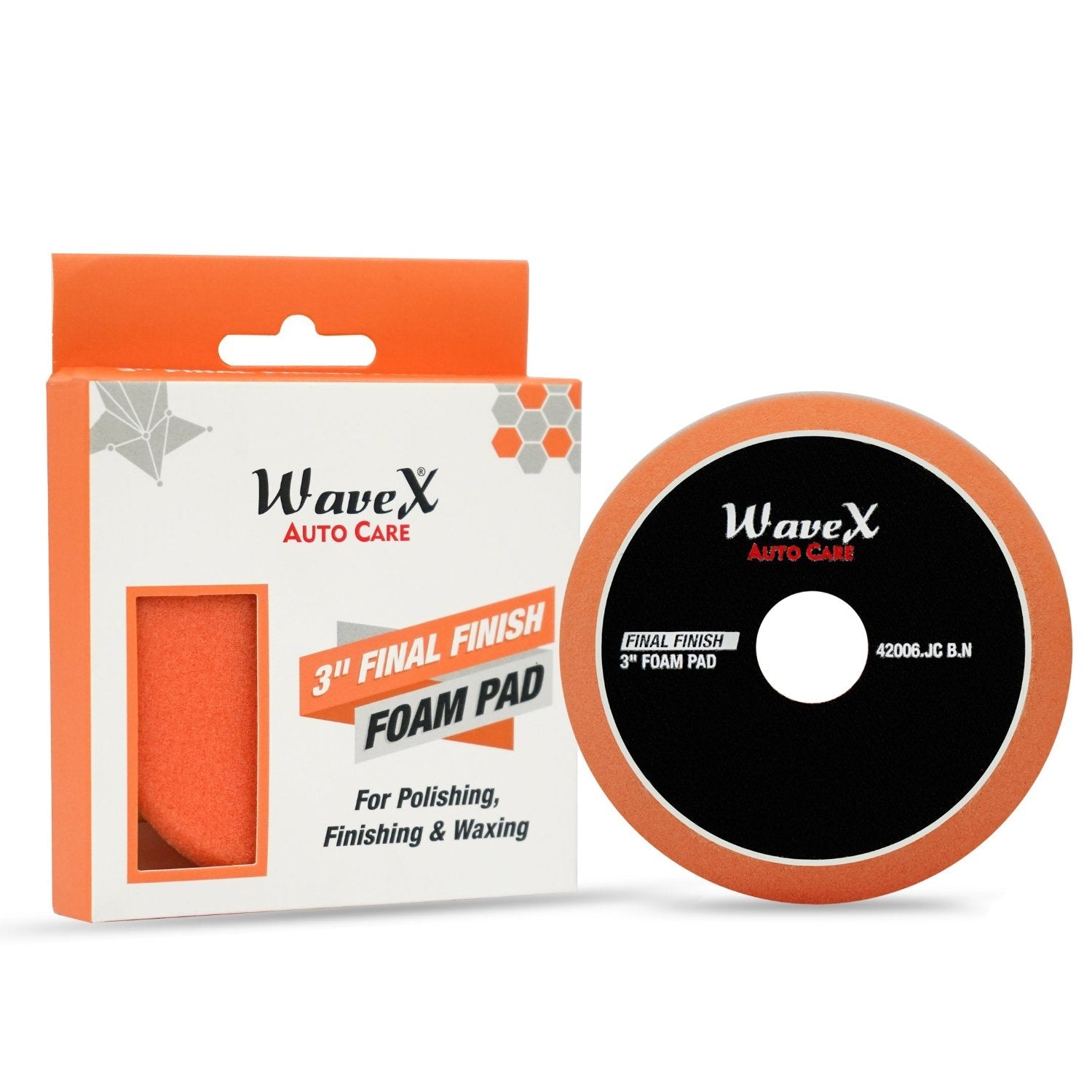 3-INCH FINAL FINISH ORANGE FOAM PAD