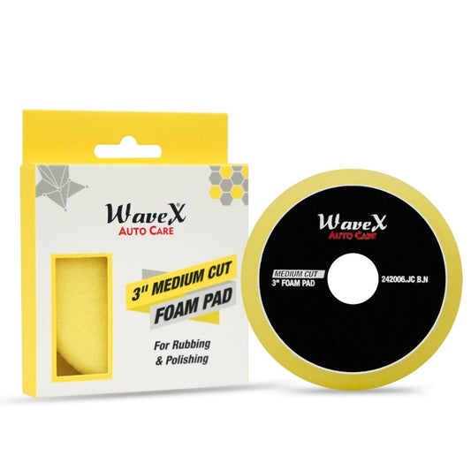 3 - INCH MEDIUM CUT YELLOW FOAM PAD - Wavex - MCPAD3-2024