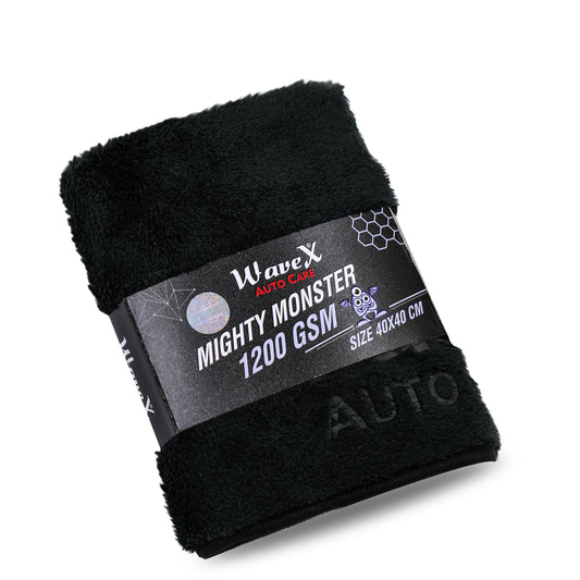 MIGHTY MONSTER MICROFIBER TOWEL UPGRADED 1200GSM 40X40CM