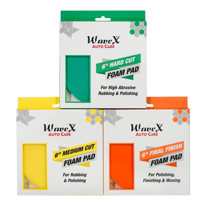 Wavex Foam Polishing Pad Combo, 6 Inch
