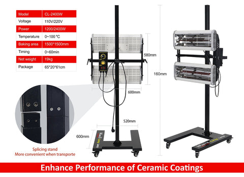 2400W SHORTWAVE INFRARED CURING LAMP