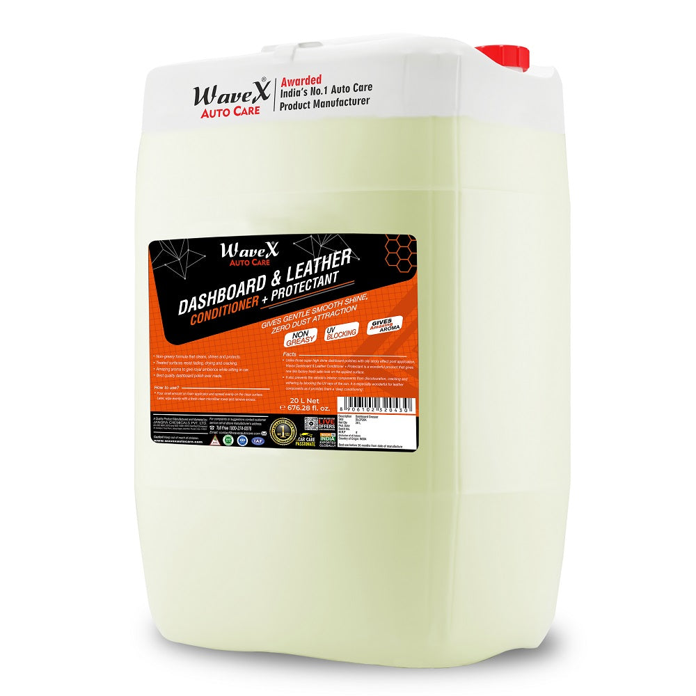 DASHBOARD POLISH AND LEATHER CONDITIONER+PROTECTANT 20 L