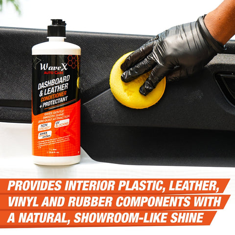 DASHBOARD AND LEATHER CONDITIONER + PROTECTANT