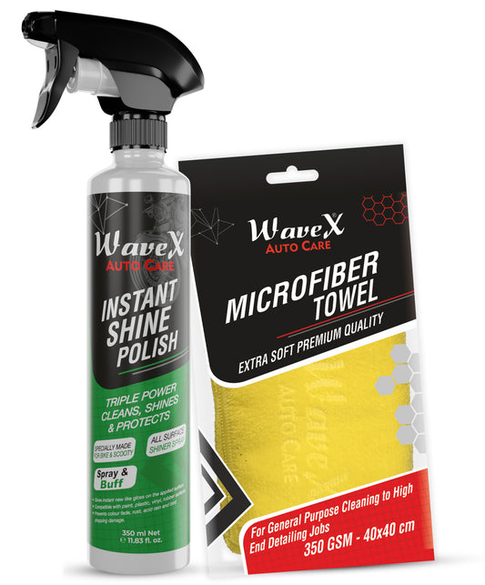 INSTANT SHINE BIKE POLISH 350ML WITH MICROFIBER