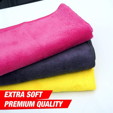 MICROFIBER CLOTH-YELLOW-40X40CM-350 GSM