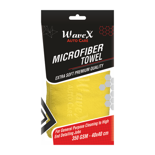 MICROFIBER CLOTH-YELLOW-40X40CM-350 GSM