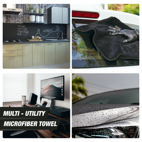 MIGHTY MONSTER MICROFIBER TOWEL UPGRADED 1200GSM 40X40CM