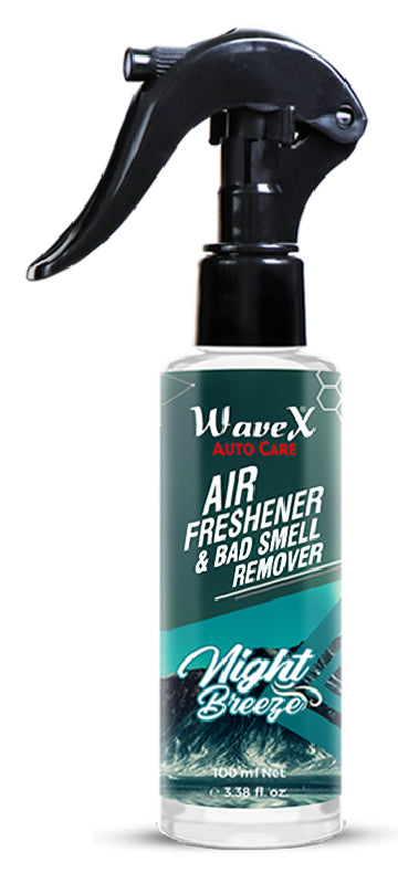 Wavex Car Air Freshener and Bad Smell Remover - Night Breeze 100ml - Refresh Your Car's Ambiance