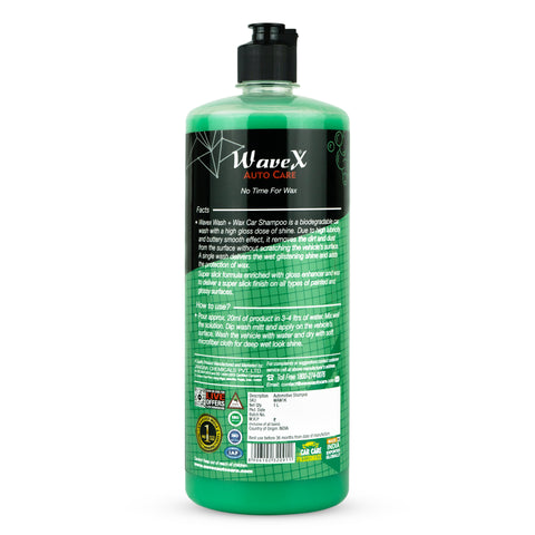 WASH AND WAX CAR SHAMPOO