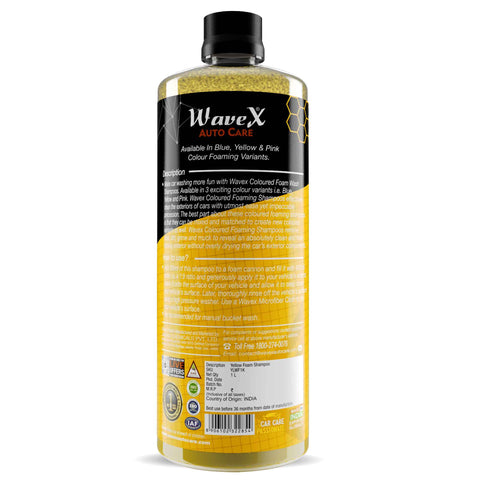 YELLOW COLOUR FOAM WASH