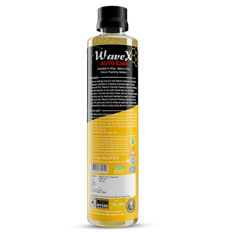 YELLOW COLOUR FOAM WASH