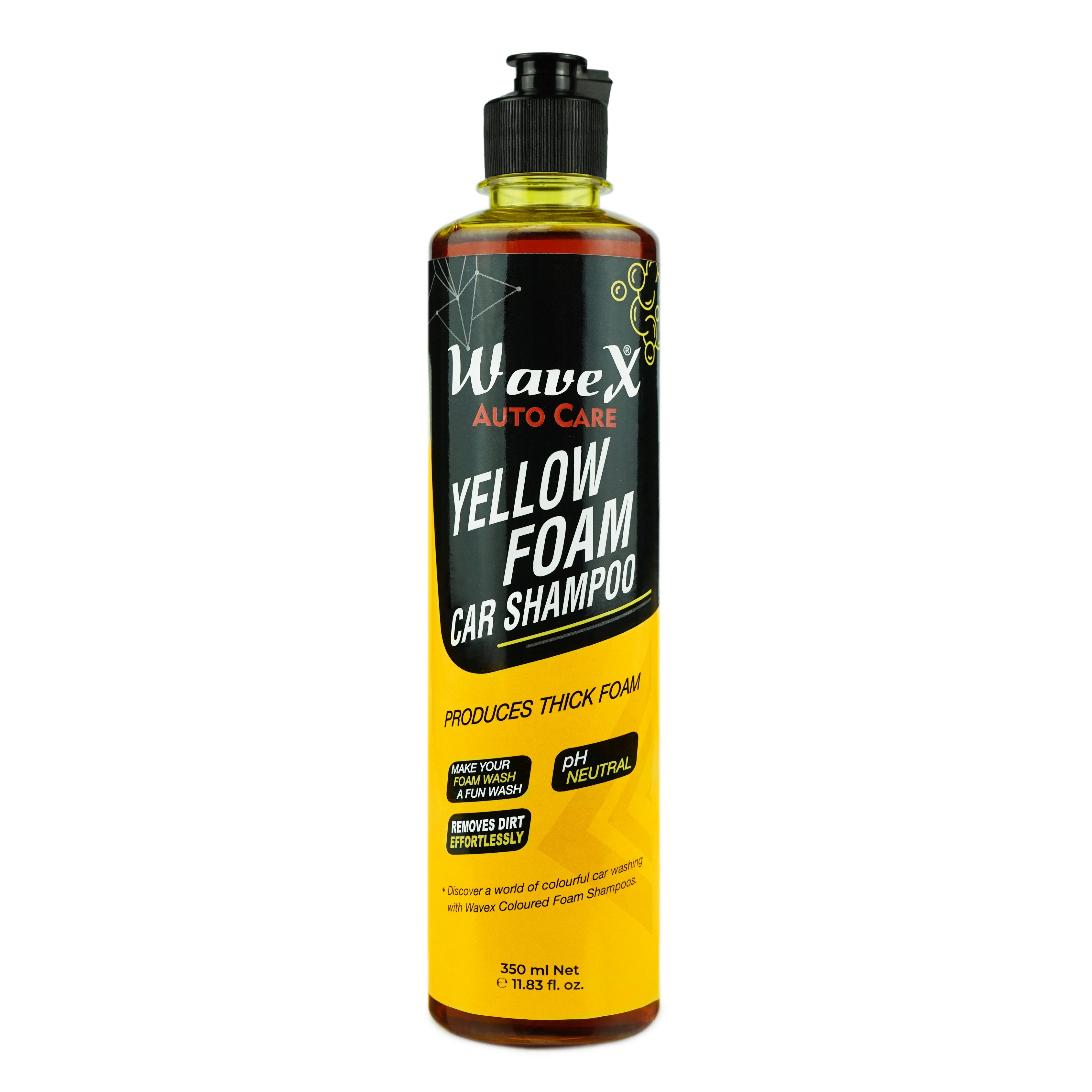 YELLOW COLOUR FOAM WASH