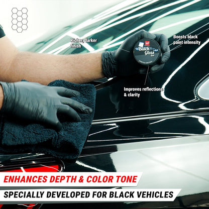 BLACK GLOSS PRO CAR WAX 50g - Wavex - BLACK-WAX50
