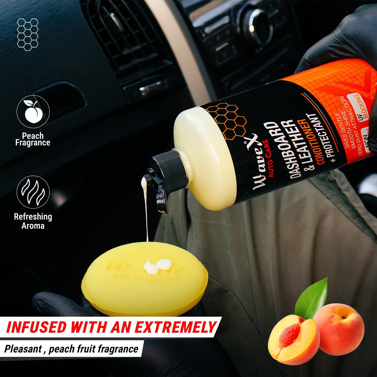 DASHBOARD AND LEATHER CONDITIONER + PROTECTANT 100ML - Wavex-DLCP100