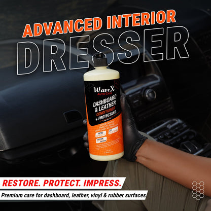 DASHBOARD AND LEATHER CONDITIONER + PROTECTANT 100ML - Wavex-DLCP100