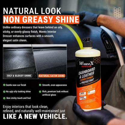 DASHBOARD AND LEATHER CONDITIONER + PROTECTANT 100ML - Wavex-DLCP100