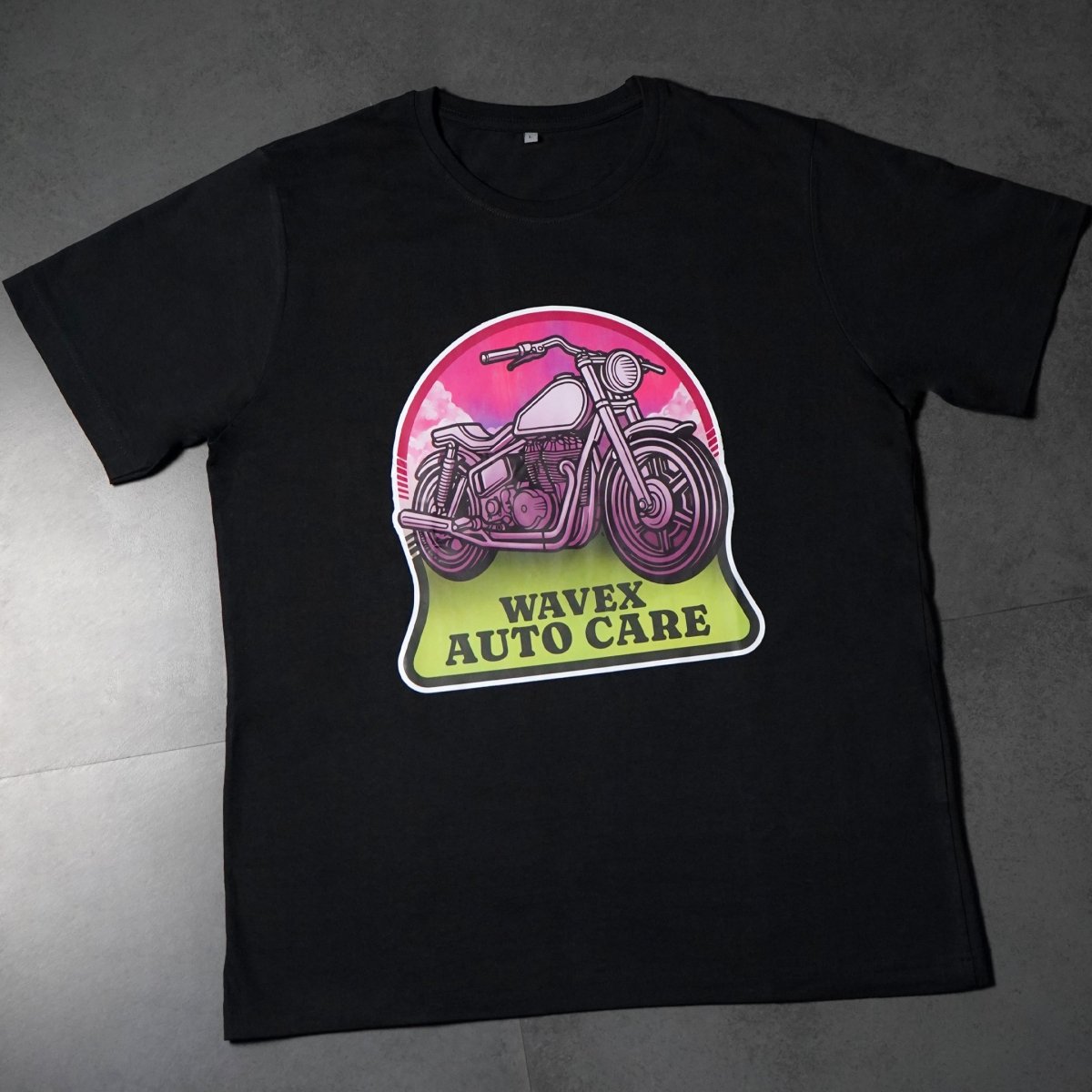 DETAILING BLACK ROUND NECK T - SHIRT - Wavex - WDS7-L