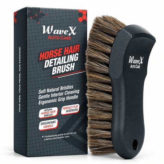 HORSE HAIR DETAILING BRUSH FOR CAR INTERIOR CLEANING - Wavex-HBRUSH