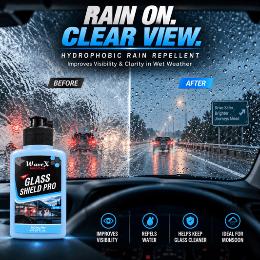 NEW GLASS SHIELD PRO | RAIN REPELLENT 100 ML - Wavex-SHIELD100