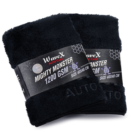 MIGHTY MONSTER MICROFIBER TOWEL UPGRADED 1200GSM 40X40CM