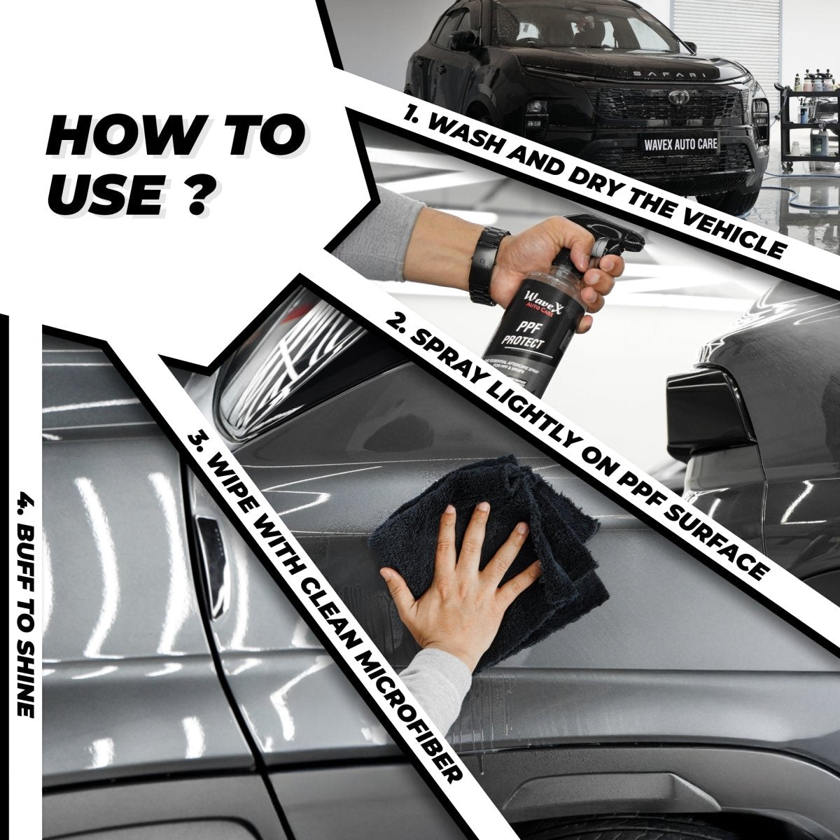 PPF PROTECT – ESSENTIAL AFTERCARE SPRAY FOR PAINT PROTECTION FILM 500ML - Wavex - PROTECT500