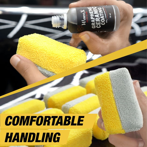 DUAL MICROFIBER APPLICATOR SPONGE