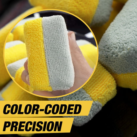 DUAL MICROFIBER APPLICATOR SPONGE