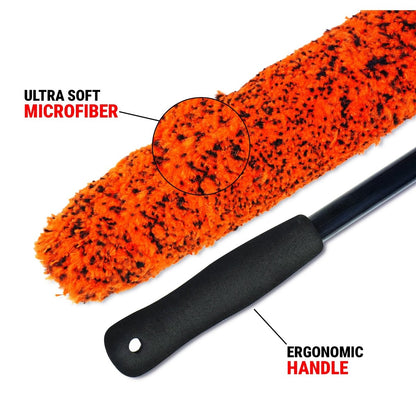 SMALL WHEEL CLEANING BRUSH FOR CAR & BIKE DETAILING - Wavex-WCB-S