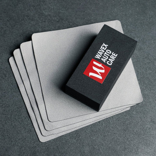 SUEDE APPLICATOR CLOTHS & CERAMIC COATING SPONGE BLOCK - Wavex - 