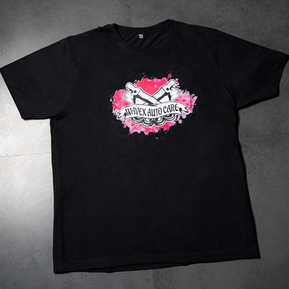 DETAILING BLACK ROUND NECK T-SHIRT