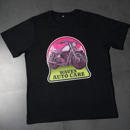 DETAILING BLACK ROUND NECK T-SHIRT