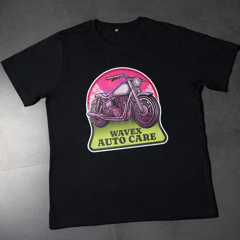 DETAILING BLACK ROUND NECK T-SHIRT — Large