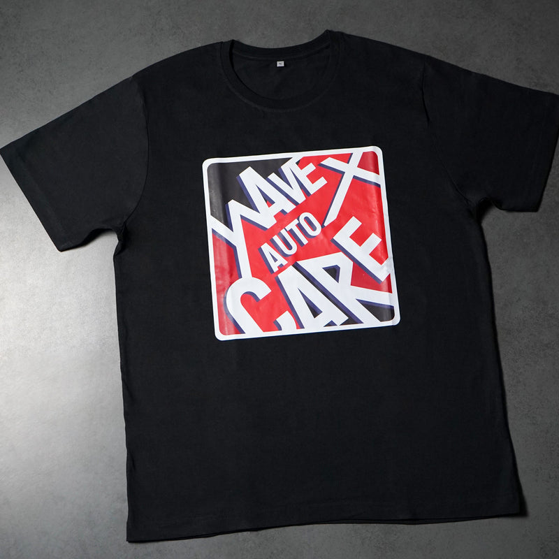 DETAILING BLACK ROUND NECK T-SHIRT — Medium