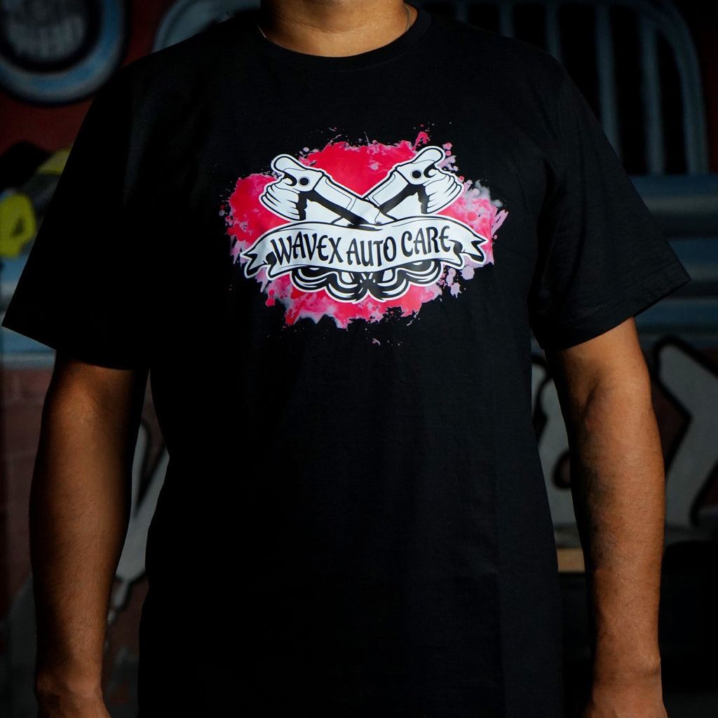 DETAILING BLACK ROUND NECK T-SHIRT