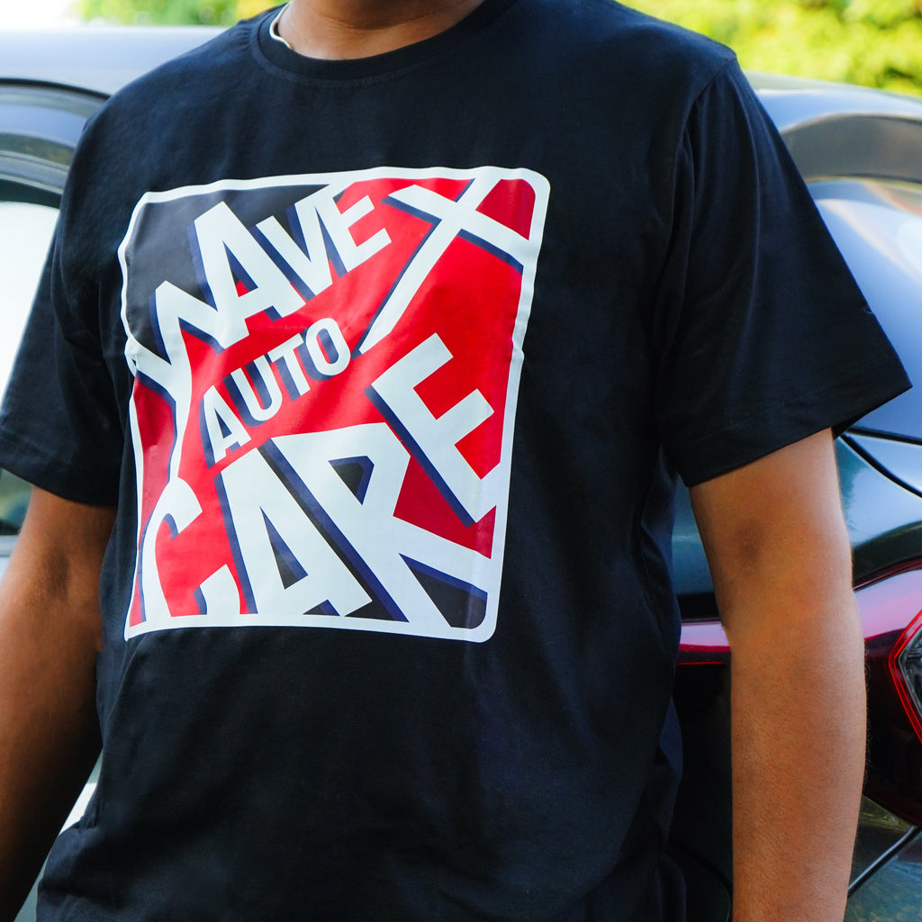 DETAILING BLACK ROUND NECK T-SHIRT