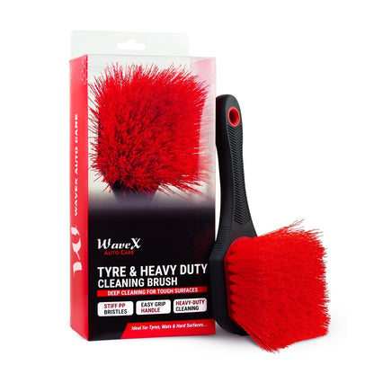 TYRE & HEAVY DUTY CLEANING BRUSH FOR CAR & BIKE DETAILING - Wavex-TY-BRUSH