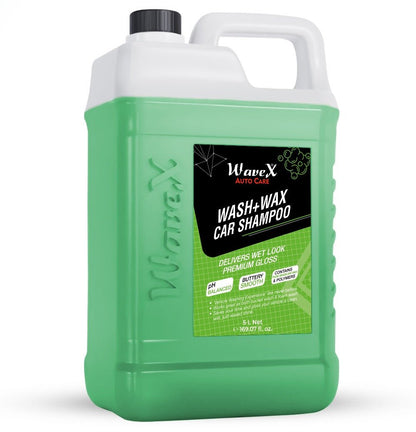 WASH AND WAX CAR SHAMPOO - Wavex - WAW5K