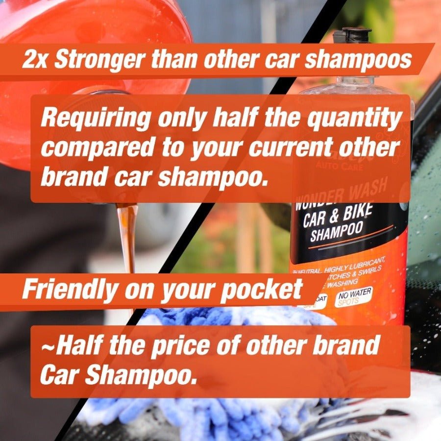 WONDER WASH CAR & BIKE SHAMPOO - Wavex - WW5K