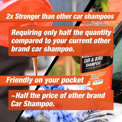 WONDER WASH CAR & BIKE SHAMPOO - Wavex - WW5K